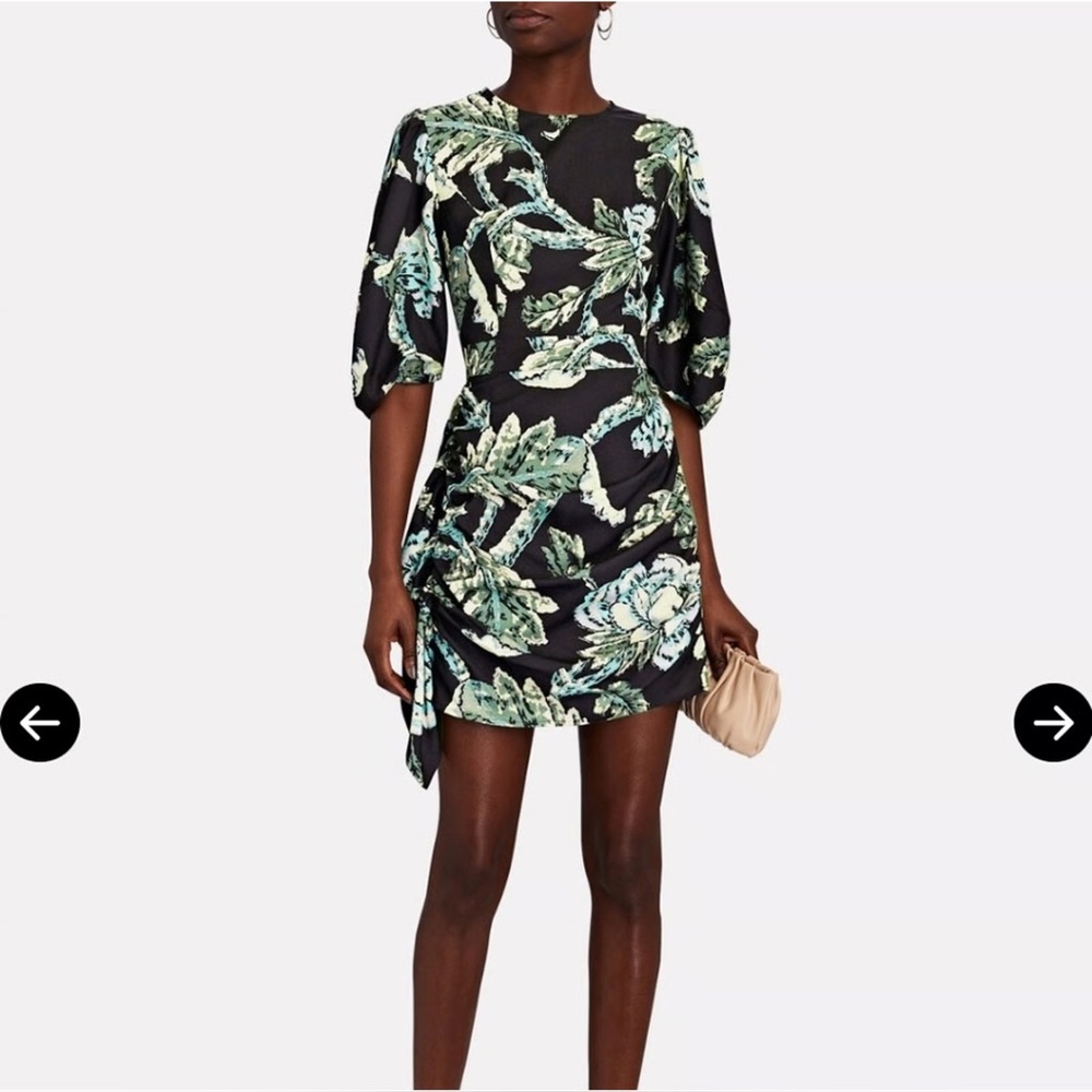 Rhode pia mini dress in floral print size 10
